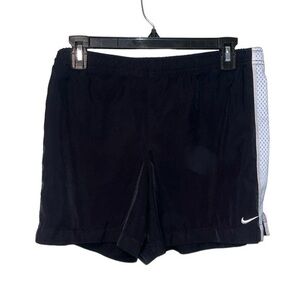 Nike athletic shorts black and white womens size medium